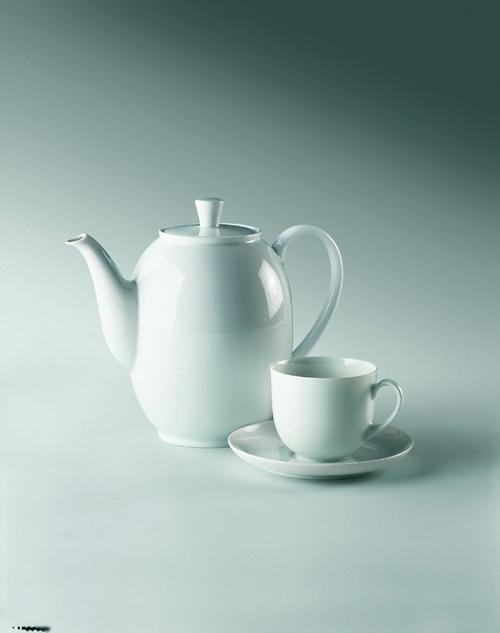 德国进口 欧瓷宝arzberg 1382系列高端纯白色陶瓷茶杯碟 圆碟14cm
